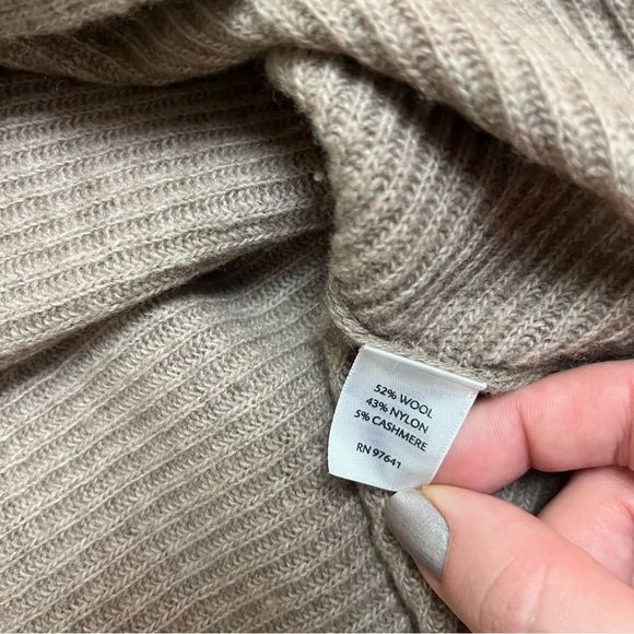 J. Jill Pure Jill Wool Cashmere Knit 3/4 Sleeve Pullover Sweater - Picture 3 of 5